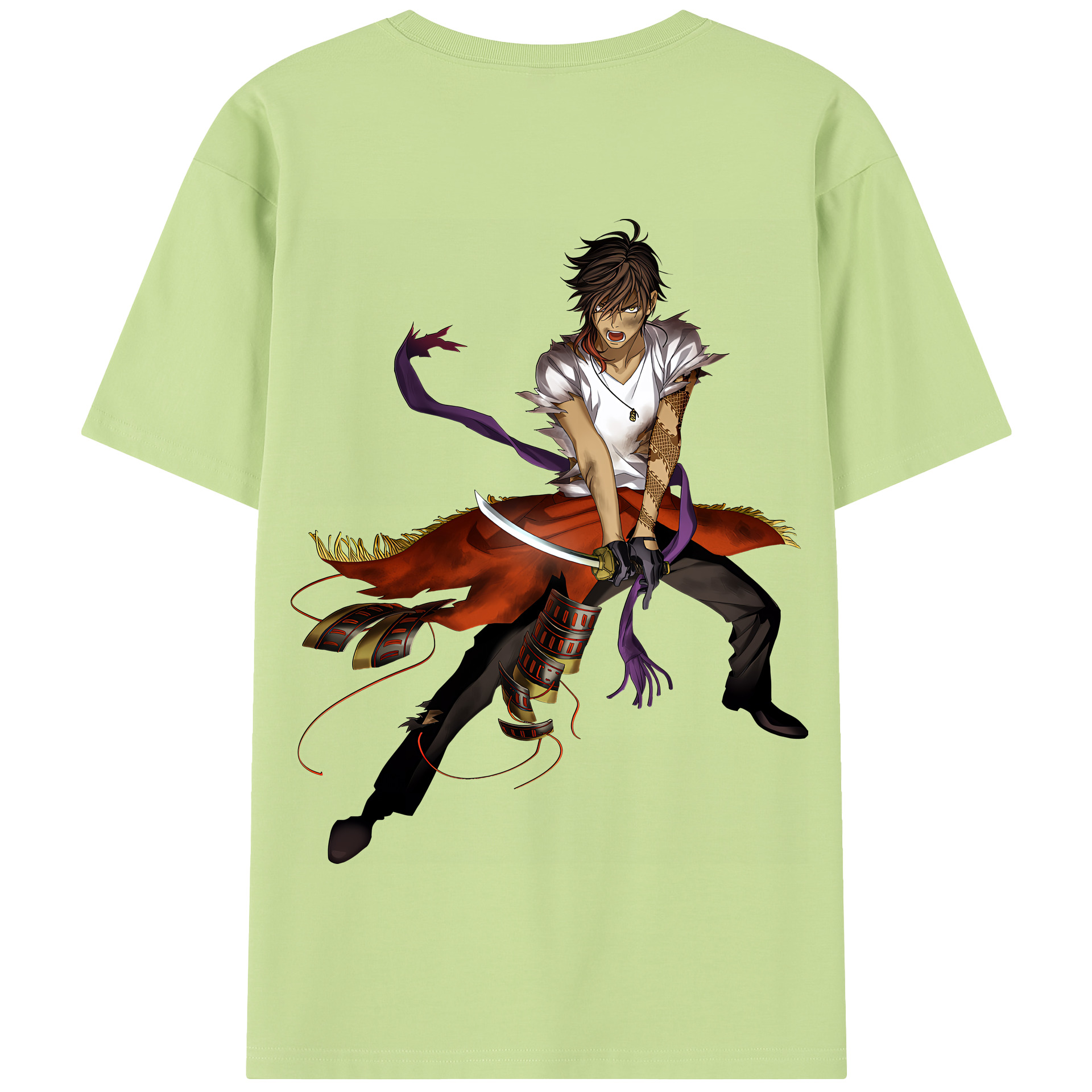 （画像用） 刀剣乱舞 Touken Ranbu 綿100％半袖Tシャツ（背面プリント）